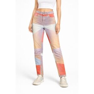 Maison Scotch by Scotch & Soda Eclectic Colorblock Skinny Jeans — Size 27